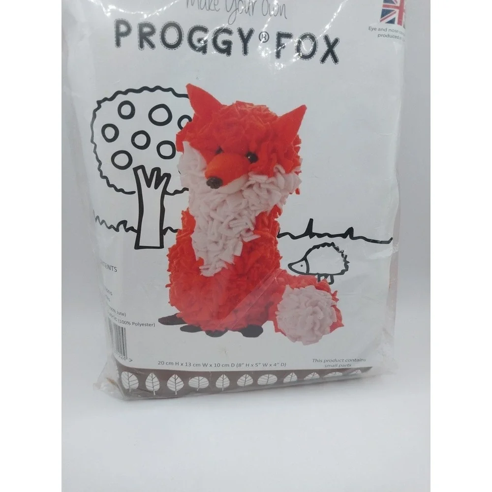 Craft Yourself Silly  Make Your Own Proggy Fox Craft Kit Fleece Jute From The UK